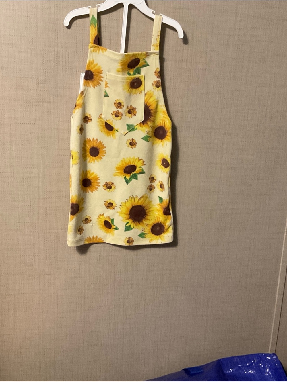 Sunflower Print Yellow Kids Romper Dress